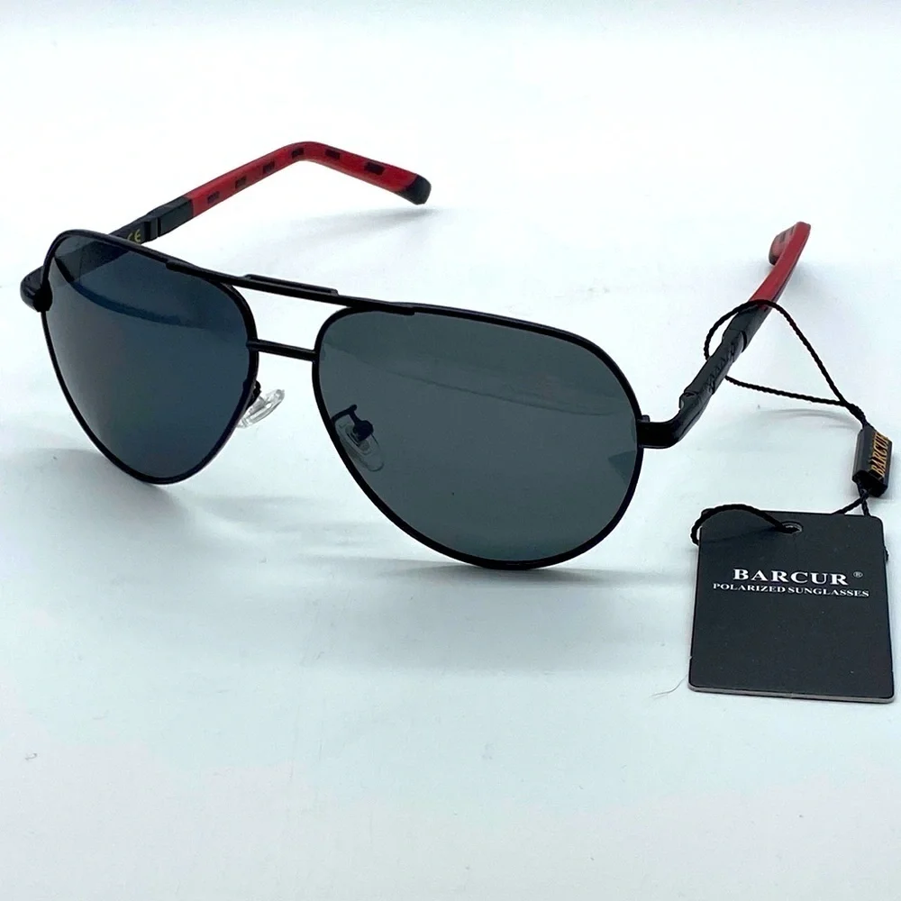 BARCUR Design UV400 Polarized Unisex Quality Sunglasses NWT